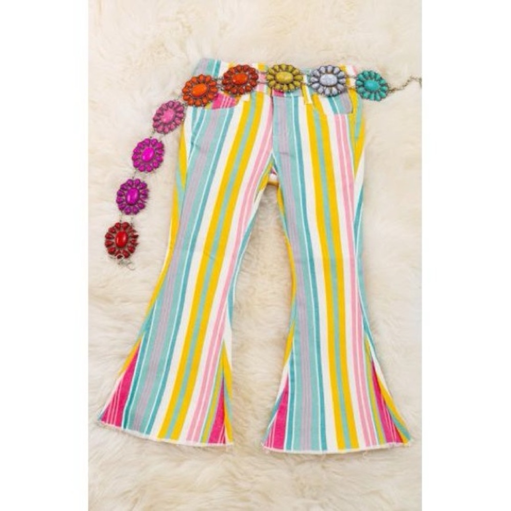 BRAND NEW WITH TAGS Girls Multi-Color Concho Belt – 32"